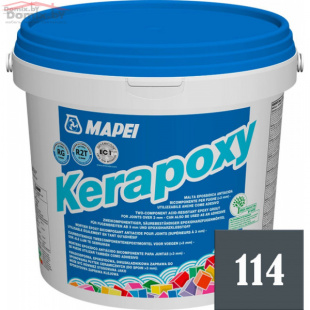 Фуга для плитки Mapei Kerapoxy (РФ) N114 антрацит (2 кг)